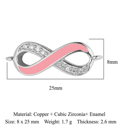 Heart Family Three Copper Zircon Ornament Pendants