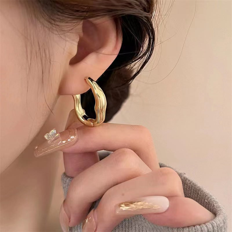 Fashion Personality Design Simple Graceful Frosty Earrings