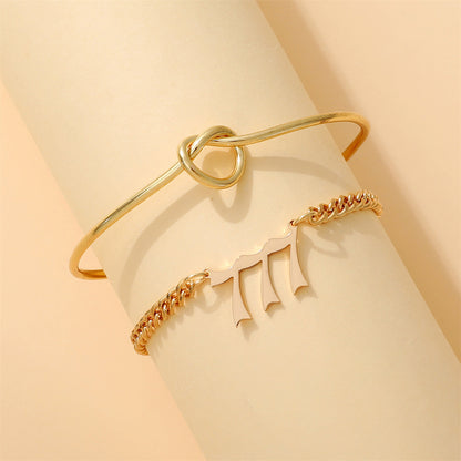 Fashion Simple Style Digital Wind Advanced Bracelets