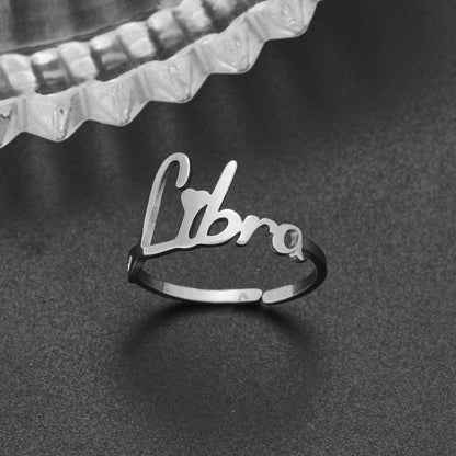 Stainless Steel Jewelry Personalized Simple Twee Rings