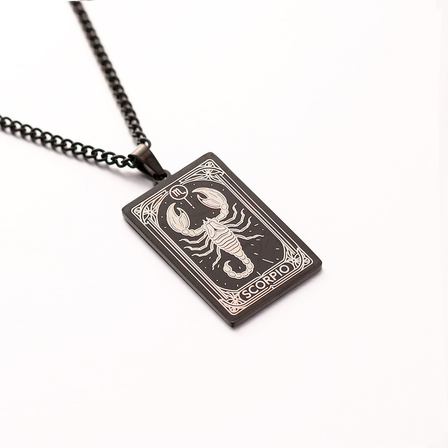 Men's Twee Constellations Logo Dog Tag Vintage Necklaces