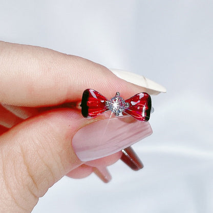 Glazed Butterfly Opening Female Temperamental Minority Rings
