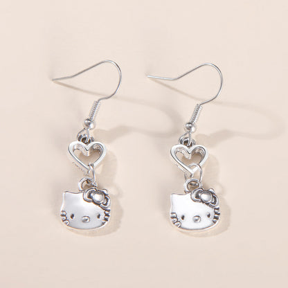 Women's Cartoon Cat Fashion Bohemian Vintage Alloy Necklaces