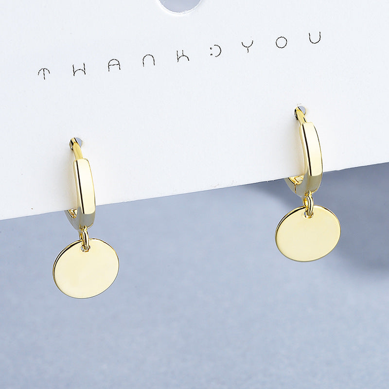 Women's Sterling Sier Design Simple Ear Clip Earrings