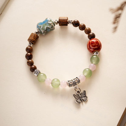 Ceramic Ornament Fashion Flower Glaze Beads Casual Bracelets