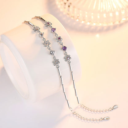Fashion Six-pointed Star Sier National Version Bracelets