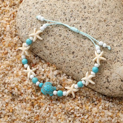Style Turquoise Turtle Design Bohemian Beach Vacation Bracelets