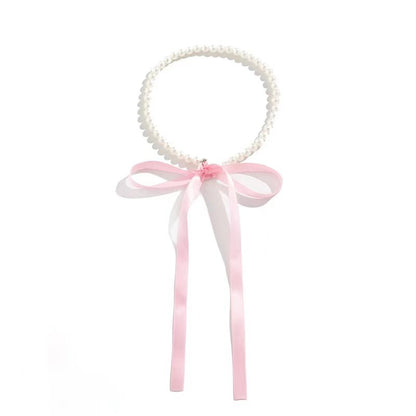 Tassel Clavicle Chain Neck Fashion Veet Pearl Necklaces