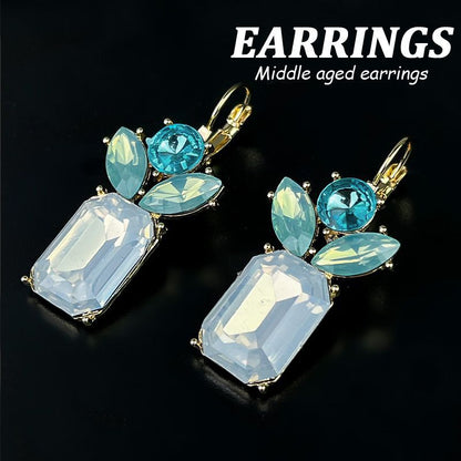 Design Elegant Flower Light Luxury High Earrings