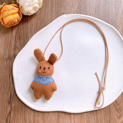 Children's Korean Style Fabric Mushroom Cartoon Small Necklaces
