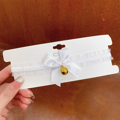 Women's Bell Shape Bow Collar Vintage Black Necklaces