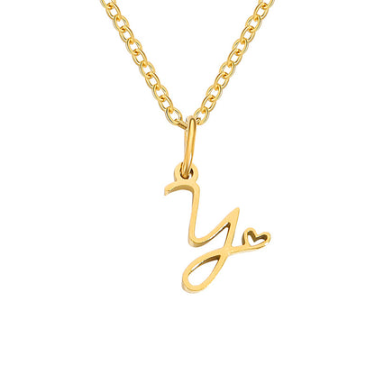 Letter Female Personalized Minority Clavicle Chain Necklaces