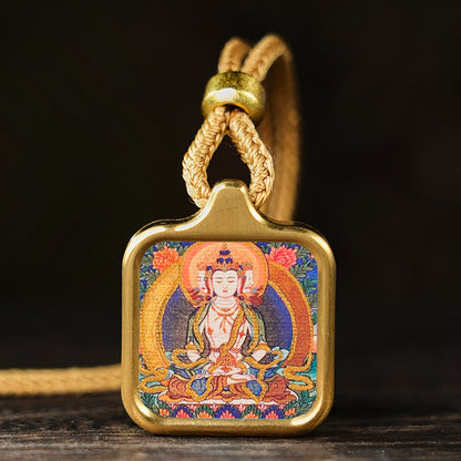 Bodhisattva Dragon Yellow God Of Wealth Necklaces