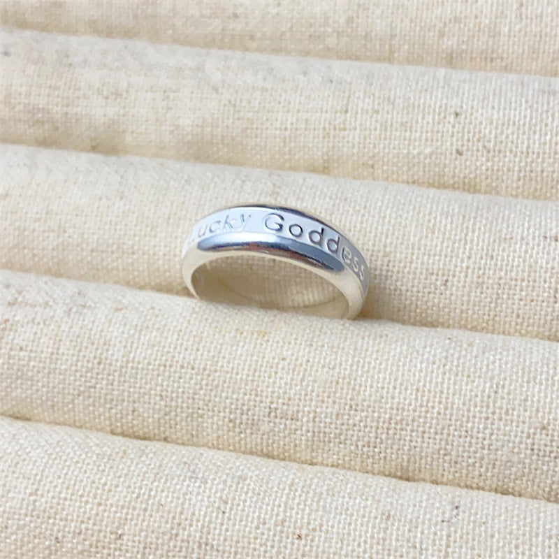 Women's Simple Sterling Sier Special Interest Light Rings