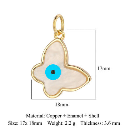 Copper Zircon Star Crown Eyes Ornament Bracelets