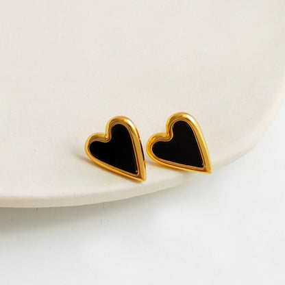 Copper Plated Gold Personalized Simple Metal Earrings