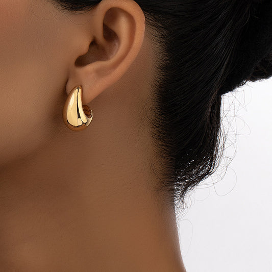 Drop-shaped Simple Cold Style Atmosphere Ear Earrings