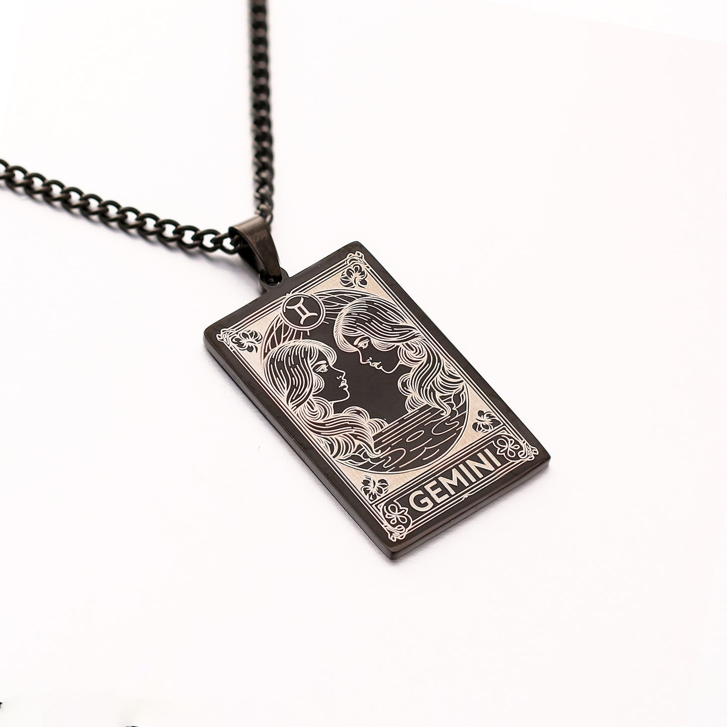 Men's Twee Constellations Logo Dog Tag Vintage Necklaces