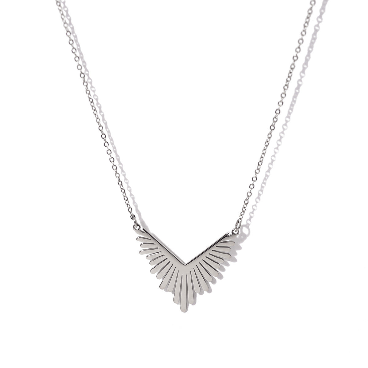 Sunflower Series Suit Gold Titanium Steel Choker Necklaces
