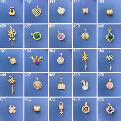 Rotating Clover Simple Hundred Source Ornament Pendants