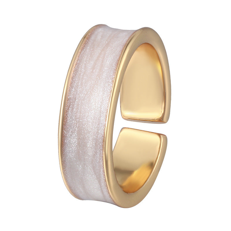 Fashion Exquisite Epoxy Simple Temperament Entry Lux High Rings