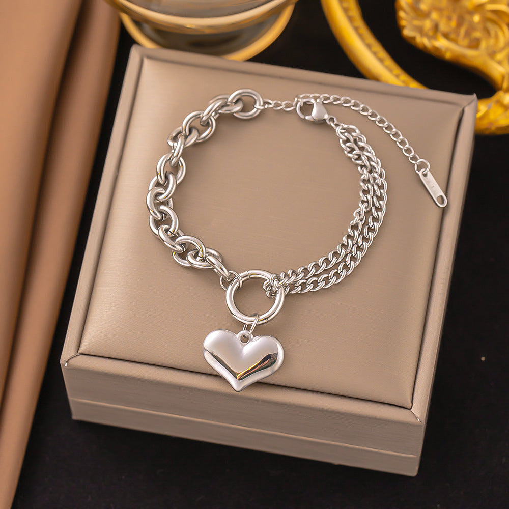 Women's Stainless Steel Versatile Style Fashion Ornament Bracelets