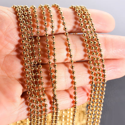 Source Stainless Steel Ball Bead Chain Necklaces