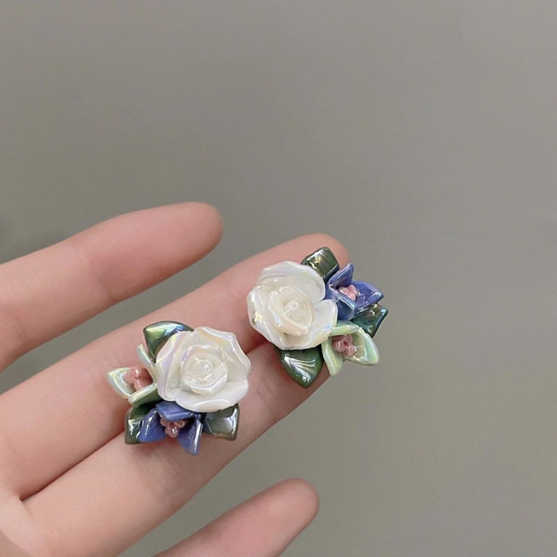 Affordable Luxury Fashion High-grade Small Fresh Flower Earrings