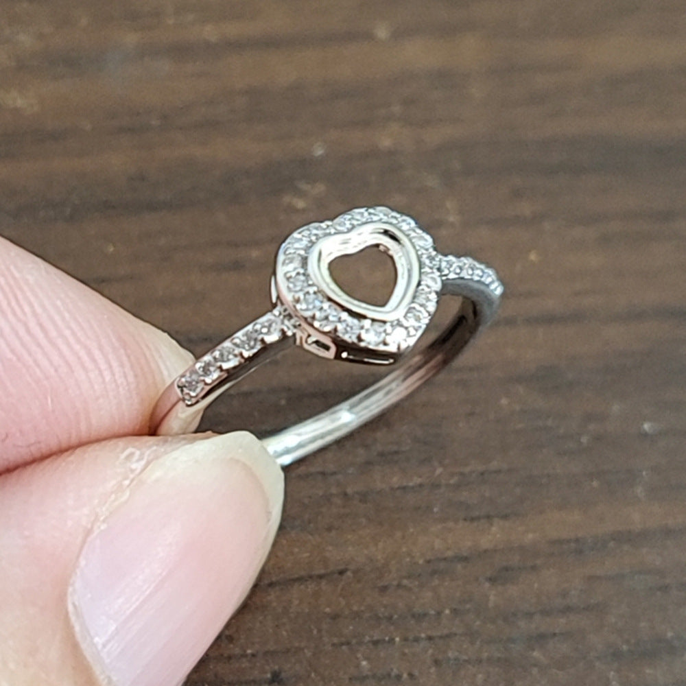 Frame Open Mouth Autumn Copper Alloy Electroplating Sier Rings