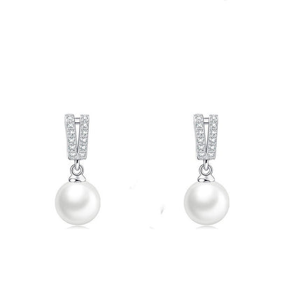 Women's Sterling Sier Pearl Suit Fashion High Pendants