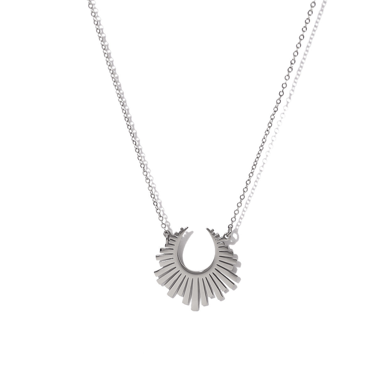 Sunflower Series Suit Gold Titanium Steel Choker Necklaces