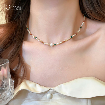 Shell Pearls Baroque Pearl Simple Clavicle Necklaces