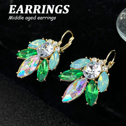 Design Elegant Flower Light Luxury High Earrings