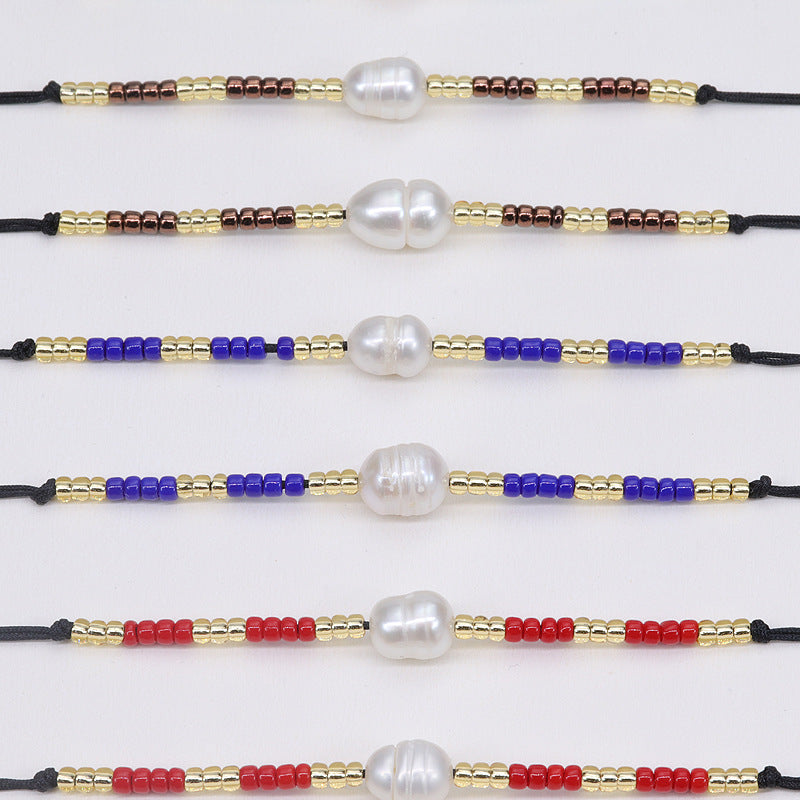 Women's Eye Bohemian Retro Haematite Bead Pull Bracelets