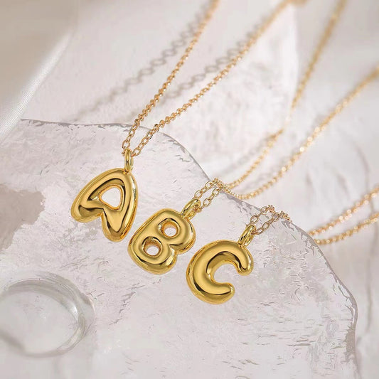 Women's Fashion Letter Simple Balloon Bubble Glossy Pendants