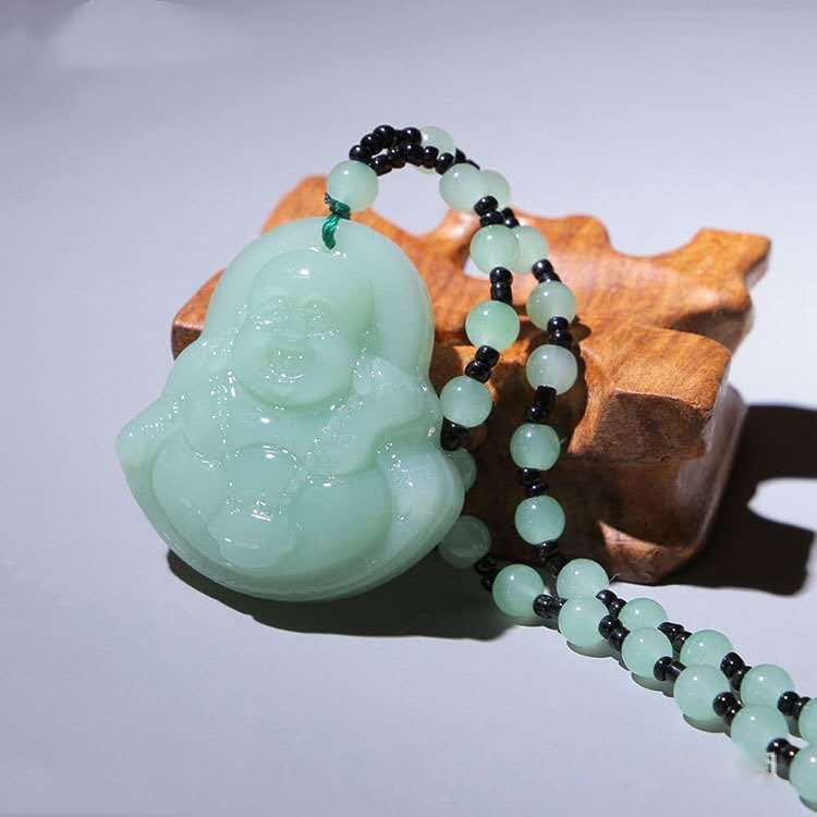 Couple Gift Jade Life Safety Green Pendants