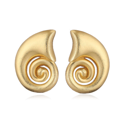 Women's Style Conch Fishbone Ear Exaggerated Personalized Earrings