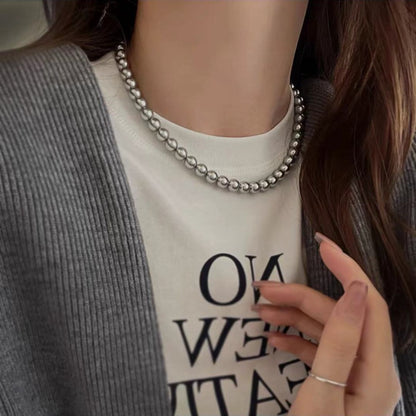 Gray Ni Pearl High-grade Knot Vintage Necklaces