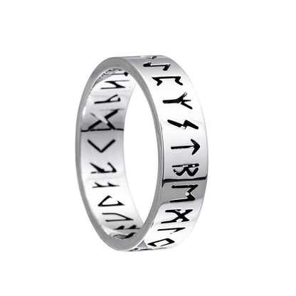 Nordic Popular Jewelry Hollow Viking Titanium Steel Rings