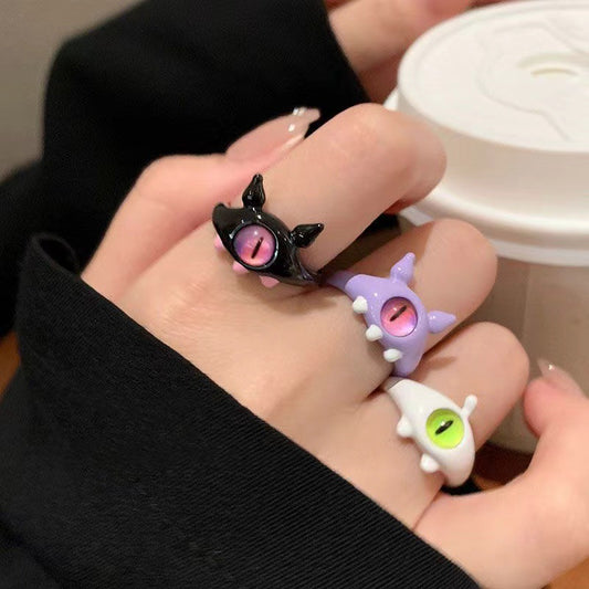 Little Monster Childlike Cute One-eyed Girlfriends Rings