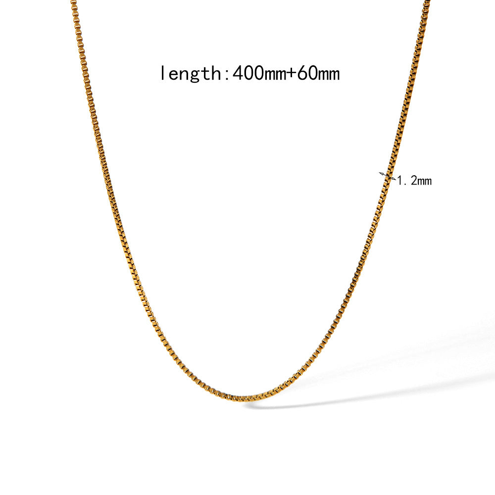 Gold Plated Chain O-shaped Figaro Personality Necklaces