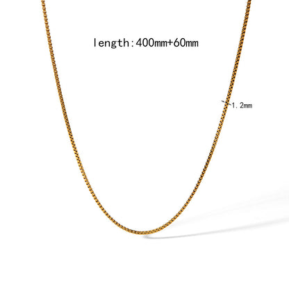 Gold Plated Chain O-shaped Figaro Personality Necklaces