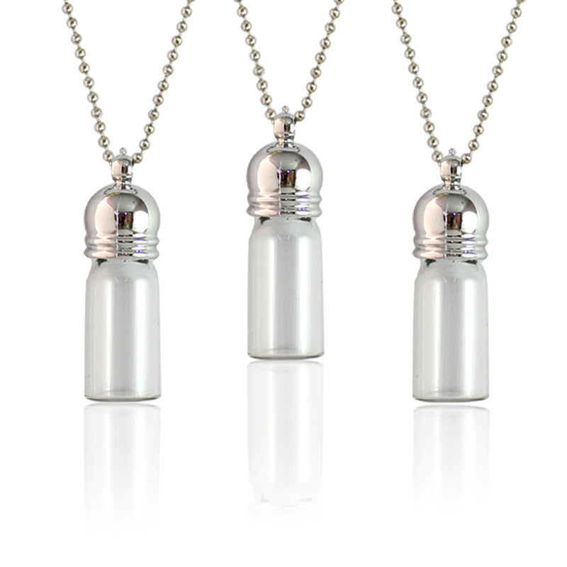 Mouth Glass Bottle Cinnabar Fire Extinguisher Pendants