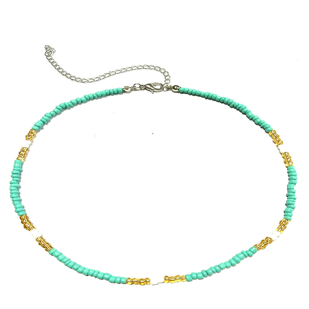 Bohemian Short Handmade Fashion Color Beaded Necklaces