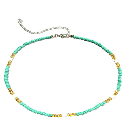 Bohemian Short Handmade Fashion Color Beaded Necklaces