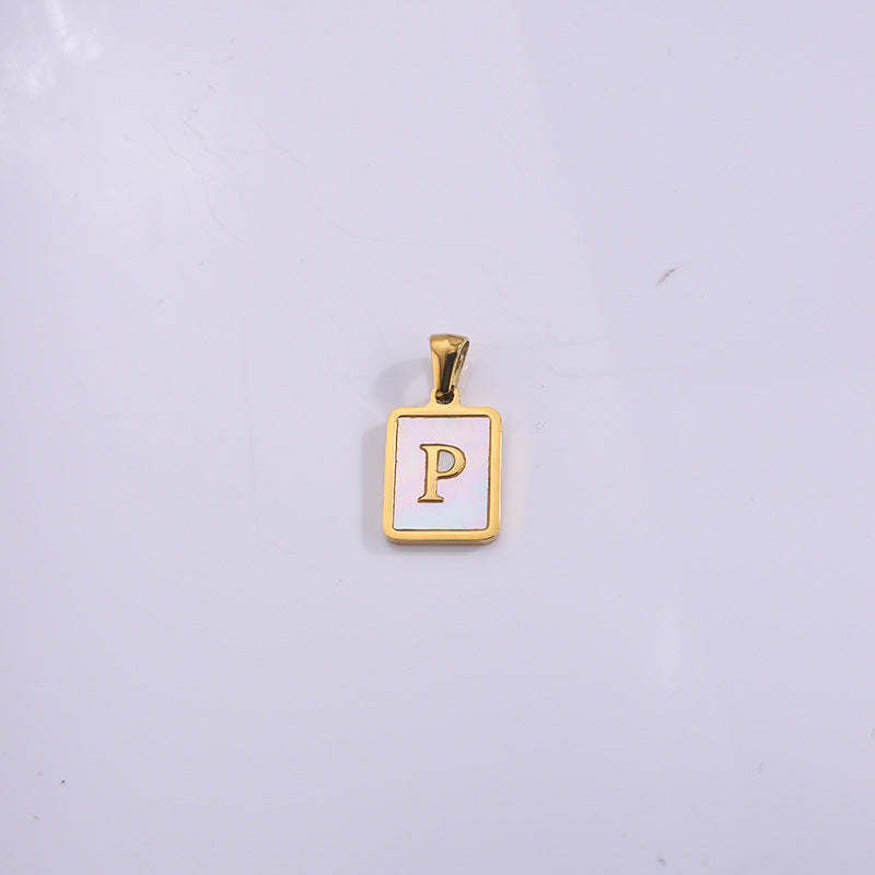 Fashion Real Gold Plated Letter Female Pendants