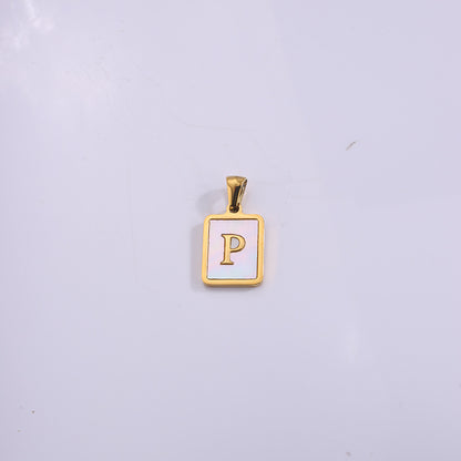 Fashion Real Gold Plated Letter Female Pendants