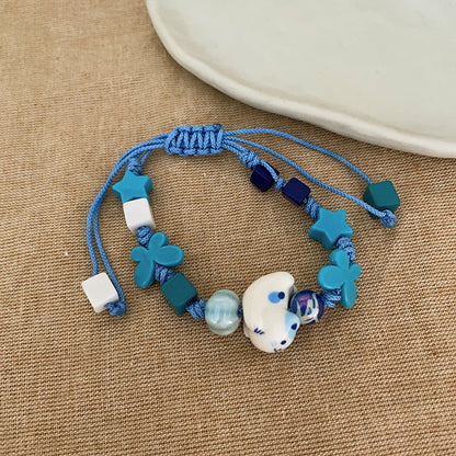 Style Ancient Bamboo Beaded Butterfly Female Design Bracelets