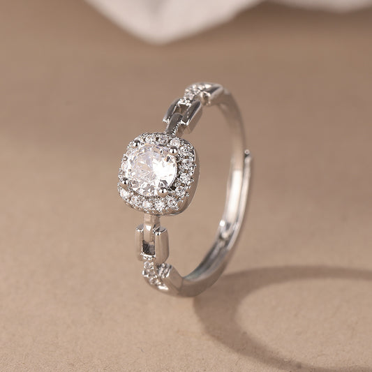 Women's East Gate Simple Geometric Super Flash Rings