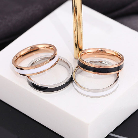 Design Couple Simple Light Luxury High Rings